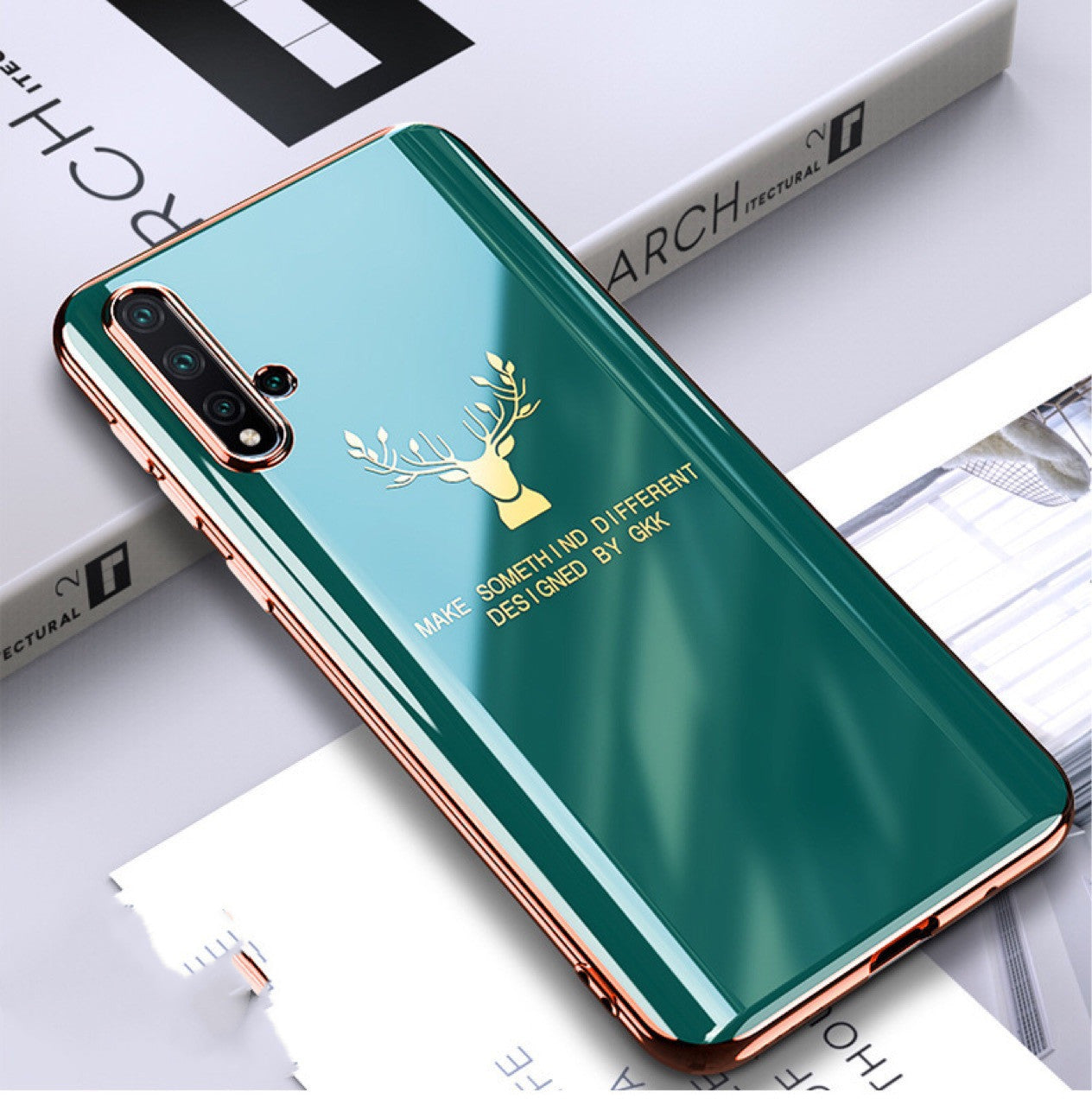 Electroplating soft glue elk mobile phone case Electroplating soft glue elk mobile phone case